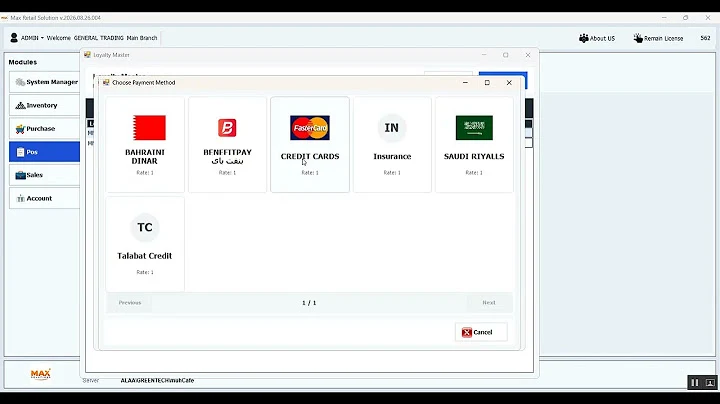Customer loyalty points & discounts