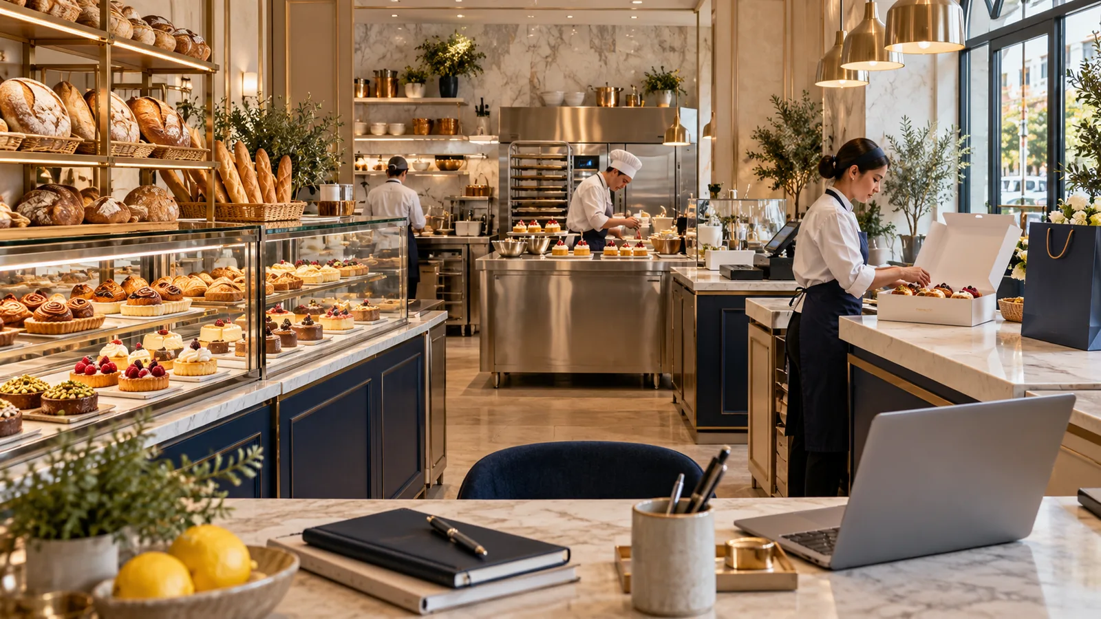 Illustrative business scene: Bakeries & pastry shops