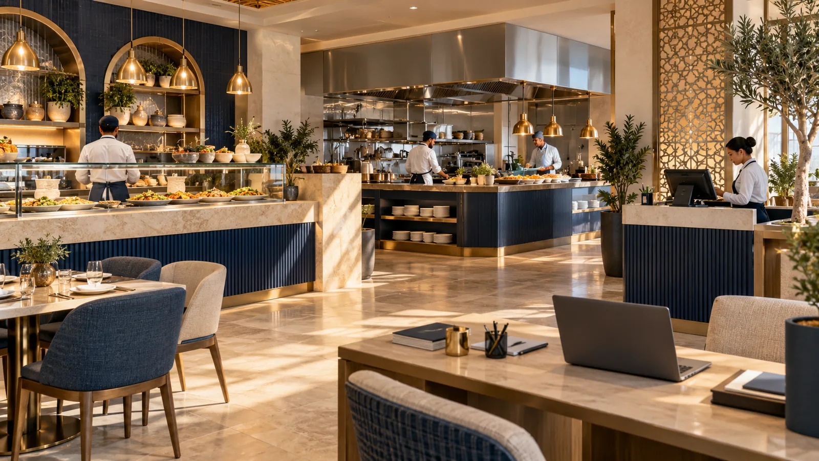 Illustrative business scene: Restaurants